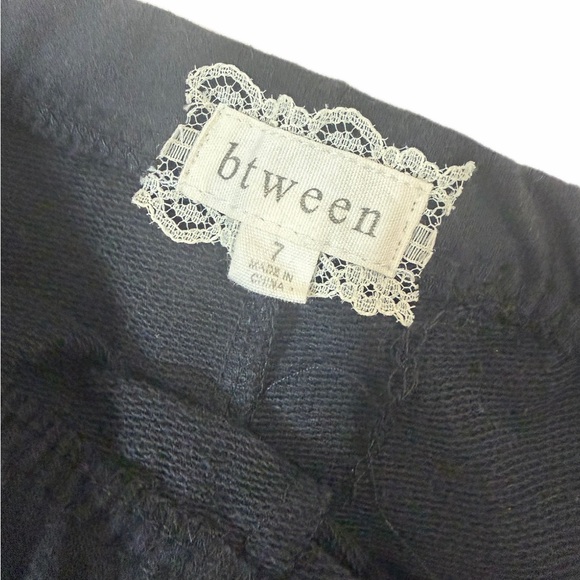 Kids black bedazzled PARIS matching pants set - Picture 5 of 5